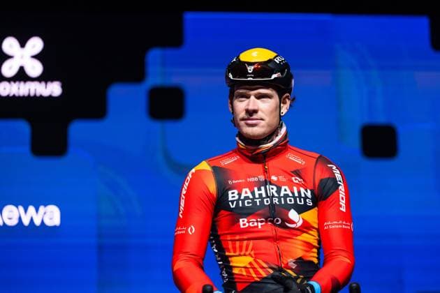 Omloop Het Niuewsblad 2023 Jasha Sütterlin GER, Team Bahrain Victorious , Omloop Het Nieuwsblad, 25 02 2023, Ninove Belgium Copyright: xBEAUTIFULxSPORTS Hilgerx
