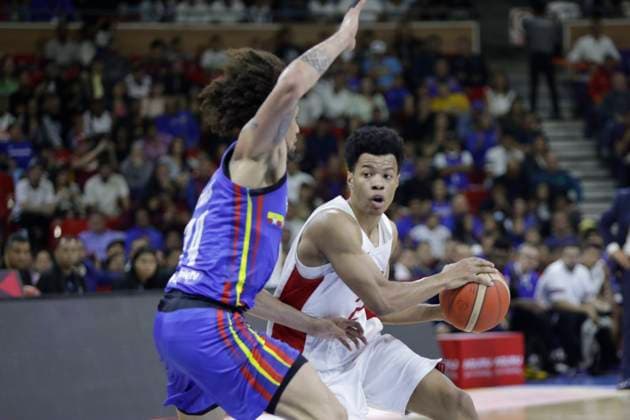 February 26, 2023, Caracas, Caracas Venezuela, Venezuela: CARACAS, VENEZUELA - FEBRUARY 26: Trae Bell-Haynes of Canada shoots to score against Venezuela during the Americas qualifiers for the FIBA Ã¢â‚¬¹Ã¢â‚¬¹Basketball World Cup 2023 basketball game, at Poliedro de Caracas, in Caracas, Venezuela, on February 26, 2023. Caracas Venezuela - ZUMAp175 20230226_zsa_p175_034 Copyright: xPedroxRancesxMatteyx