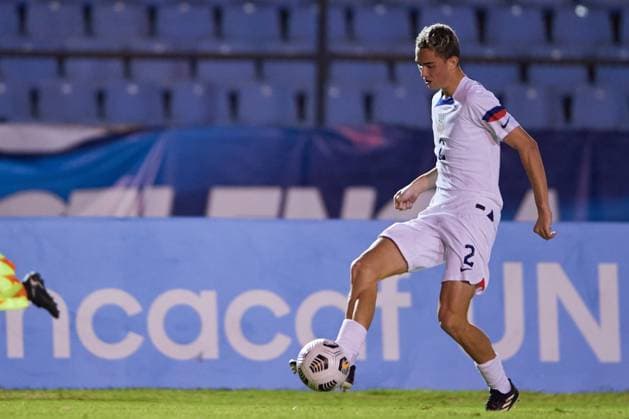 RECORD DATE NOT STATED Concacaf U-17 Championship 2023 Mexico vs United States Final Oscar Verhoeven of USA during the game Mexico (Mexican national team, Nationalteam vs United States (USA) corresponding to the great final of the Concacaf Under-17 Mens Championship Guatemala 2023, at Doroteo Guamuch Flores Stadium, on February 26, 2023. <br><br> Oscar Verhoeven de USA durante el partido Mexico (Seleccion Nacional Mexicana) vs Estados Unidos (EUA), correspondiente a la gran final del campeonato Masculino Sub-17 de la Concacaf Guatemala 2023, en el Estadio Doroteo Guamuch Flores, el 26 de Febrero de 2023. CIUDAD DE GUATEMALA GUATEMALA GUATEMALA  Copyright: xCristianxdexMarchenax 20230226213433_CC_U17_F_MEX_USA_VERHOEVEN99