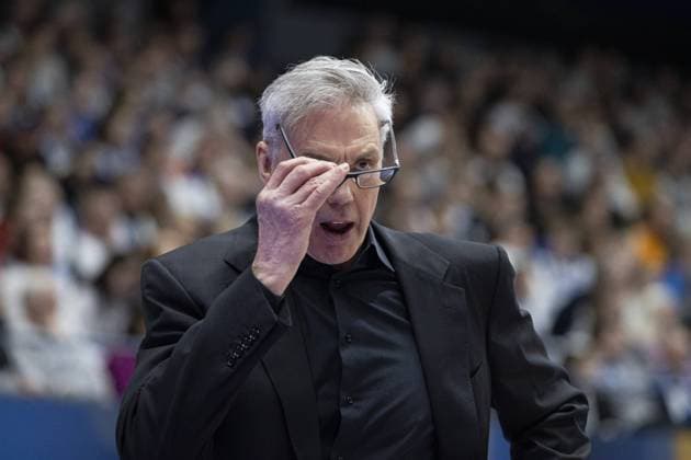 Head coach Gordon Herbert of Germany during FIBA Basketball World Cup 2023 qualifying match Finland vs. Germany in Espoo, Finland, on February 27, 2023. Espoo Eduskunta Finland LKFTVX20230227203448CFUC  Copyright: xAnttixHämäläinenx LKFTVX20230227203448CFUC
