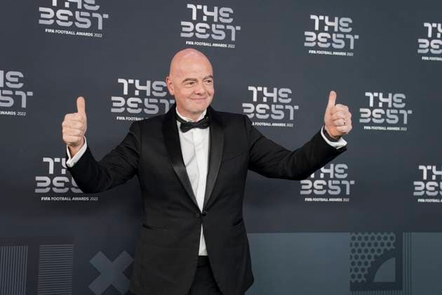 Sport Themen der Woche KW09 Entertainment Bilder des Tages Sport Bilder des Tages Paris, France, February 27th 2023: FIFA President Gianni Infantino arrives at The Best FIFA Football Awards 2022 at Salle Pleyel in Paris, France. (Daniela Porcelli SPP)  Copyright: xDanielaxPorcellix xSPPx spp-en-DaPoSp-djp270223-101385