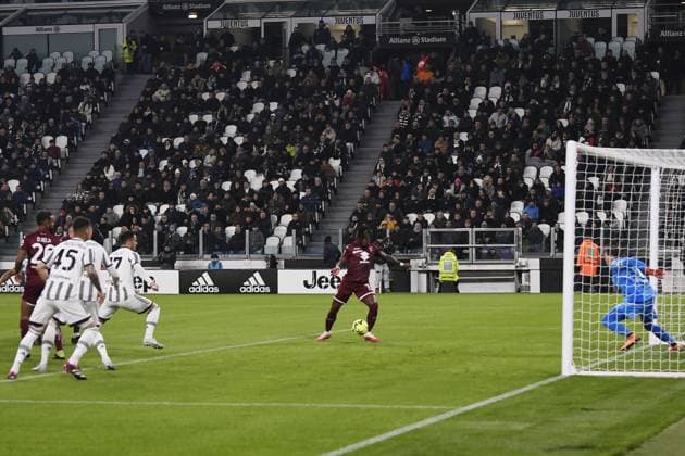 Foto Fabio Ferrari LaPresse 28 Febbraio 2023 - Torino, Italia - calcio - ESCLUSIVA TORINO FC- Juventus vs Torino - Campionato italiano di calcio Serie A TIM 2022 2023 - Juventus Stadium. Nella foto: rete di Yann Karamoh (Torino Football Club) 0-1 February 28, 2023 Turin, Italy - sport, calcio - Exclusive Torino Fc-Juventus vs Torino - Italian Serie A Football Championship 2022 2023 - Juventus Stadium. In the pic: goal Yann Karamoh (Torino Football Club) 0-1  Copyright: xFabioxFerrari LaPressex