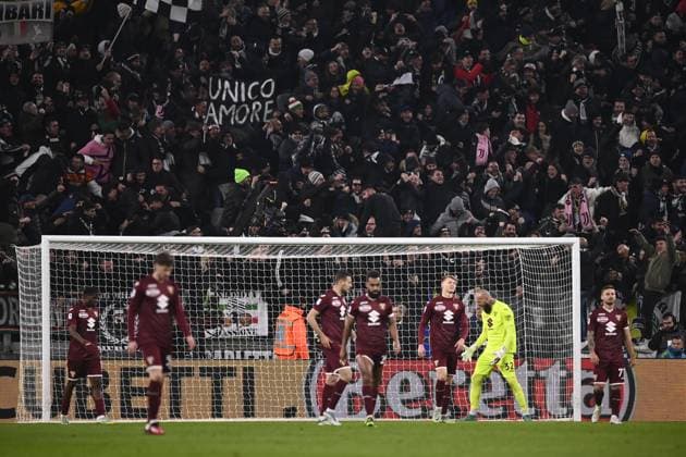 Foto Fabio Ferrari LaPresse 28 Febbraio 2023 - Torino, Italia - calcio - ESCLUSIVA TORINO FC- Juventus vs Torino - Campionato italiano di calcio Serie A TIM 2022 2023 - Juventus Stadium. Nella foto: delusione Torino dopo il pareggio February 28, 2023 Turin, Italy - sport, calcio - Exclusive Torino Fc-Juventus vs Torino - Italian Serie A Football Championship 2022 2023 - Juventus Stadium. In the pic: 1-1 delusion Torino  Copyright: xFabioxFerrari LaPressex