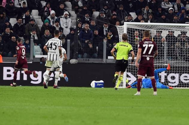 IPP20230228 Football - soccer: Serie A, Juventus F.C. - Torino F.C., gol antonio sanabria (Verwendung nur in Deutschland - GERMANY ONLY) *** IPP20230228 Football soccer Serie A, Juventus F C Torino F C , gol antonio sanabria use only in Germany GERMANY ONLY 