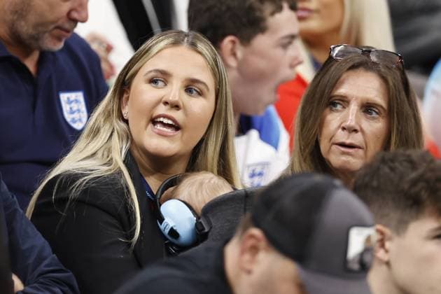 AL KHOR - Lauren Fryer, girlfriend of Declan Rice during the FIFA World Cup, WM, Weltmeisterschaft, Fussball Qatar 2022 quarterfinal match between England and France at Al Bayt Stadium on December 10, 2022 in Al Khor, Qatar. AP Dutch Height MAURICE OF STONE FIFA World Cup Qatar 2022: Quarter Final 2022 xVIxANPxSportx xMauricexvanxSteenxWKxIVx 463874838 originalFilename: 463874838.jpg