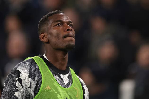 Turin, Italy, 28th February 2023. Paul Pogba of Juventus looks on as he warms up during the Serie A match at Allianz Stadium, Turin. Picture credit should read: Jonathan Moscrop Sportimage EDITORIAL USE ONLY. No use with unauthorised audio, video, data, fixture lists, club league logos or live services. Online in-match use limited to 120 images, no video emulation. No use in betting, games or single club league player publications. SPI-2237-0077