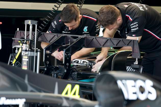 Mercedes AMG Petronas F1 Team, F1 Grand Prix of Bahrain at Bahrain International Circuit on March 2, 2023 in Sakhir, Bahrain Photo by HOCH ZWEI Sakhir Bahrain