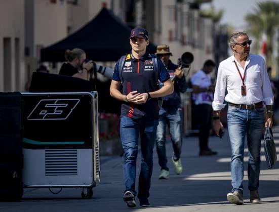 BAHRAIN - Max Verstappen (Red Bull Racing) on arrival at the Bahrain International Circuit in the Sakhir desert area ahead of the Bahrain Grand Prix. ANP SEM VAN DER WAL xVIxANPxSportx xxANPxIVx 463981473 originalFilename: 463981473.jpg