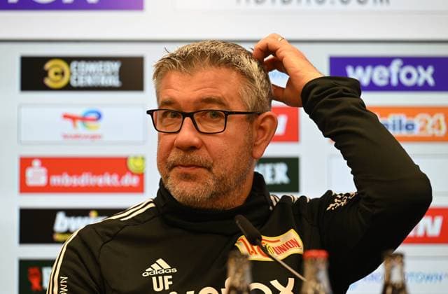 Sport Themen der Woche KW09 Sport Bilder des Tages Fussball, Herren, Saison 2022 2023, 1. Bundesliga, 1. FC Union Berlin, Pressekonferenz, Trainer Urs Fischer (1. FC Union Berlin), 02.03. 2023, *** Football, men, season 2022 2023, 1 Bundesliga, 1 FC Union Berlin, press conference, coach Urs Fischer 1 FC Union Berlin , 02 03 2023, Copyright: xMatthiasxKochx
