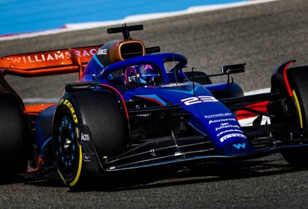 BAHRAIN - Alexander Albon (Williams) during the first free practice session at the Bahrain International Circuit in the desert region of Sakhir ahead of the Bahrain Grand Prix. ANP SEM VAN DER WAL F1 Grand Prix of Bahrain - Practice 2023 xVIxANPxSportx xxANPxIVx 464066336 originalFilename: 464066336.jpg