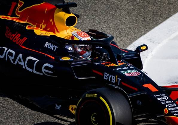 BAHRAIN - Max Verstappen (Red Bull Racing) during the first free practice session at the Bahrain International Circuit in the Sakhir desert area ahead of the Bahrain Grand Prix. ANP SEM VAN DER WAL F1 Grand Prix of Bahrain - Practice 2023 xVIxANPxSportx xxANPxIVx 464067967 originalFilename: 464067967.jpg