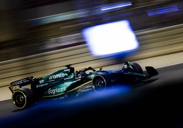 BAHRAIN - Lance Stroll (Aston Martin) during the second free practice session at the Bahrain International Circuit in the Sakhir desert area ahead of the Bahrain Grand Prix. ANP SEM VAN DER WAL F1 Grand Prix of Bahrain - Practice 2023 xVIxANPxSportx xxANPxIVx 464078105 originalFilename: 464078105.jpg