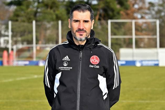 22 02 2023 1 FC Nuremberg FCN club season 2022 2023 photo appointment portrait appointment press appointment presentation single photo portrait portrait headshot Cristian Fiel co coach 1 FC Nuremberg FCN