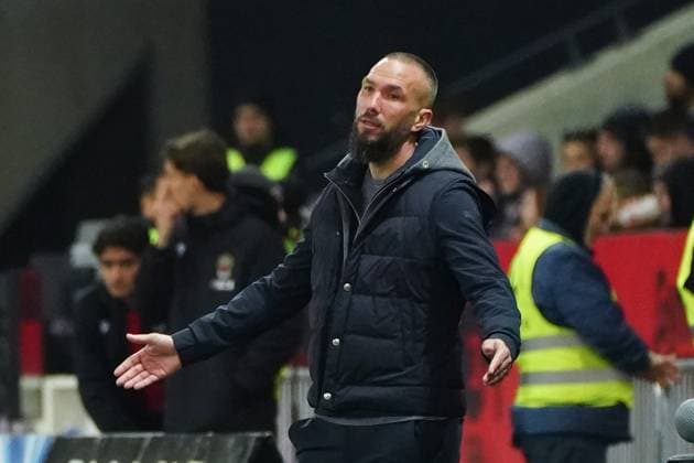 Fußball, OGC Nizza - AJ Auxerre Didier Digard (entraineur de L OGC Nice) FOOTBALL : OGC Nice vs AJ Auxerre - Ligue 1 Ubereats - Nice - 03 03 2023 NorbertScanella Panoramic 