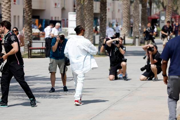 44 Lewis Hamilton GBR, Mercedes AMG Petronas F1 Team , F1 Grand Prix of Bahrain at Bahrain International Circuit on March 4, 2023 in Sakhir, Bahrain Photo by HOCH ZWEI Sakhir Bahrain