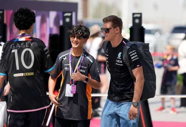 04 03 2023, Bahrain International Circuit, Sakhir, Formula 1 Gulf Air Bahrain Grand Prix 2023 ,in picture Mercedes test driver Mick Schumacher DEU Sakhir Bahrain International Circuit Bahrain  eu-images-506