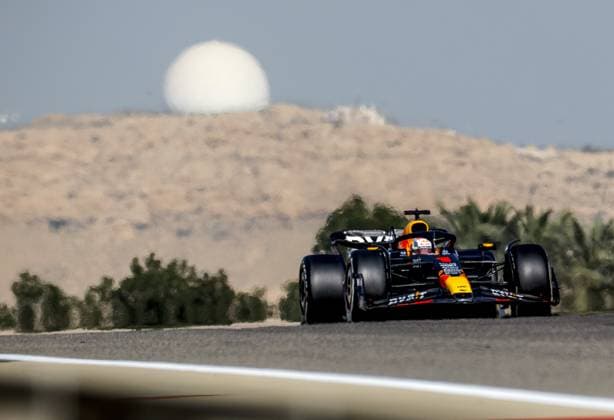 BAHRAIN - Max Verstappen (Red Bull Racing) during the third free practice session at the Bahrain International Circuit in the Sakhir desert area ahead of the Bahrain Grand Prix. ANP SEM VAN DER WAL F1 Grand Prix of Bahrain - Practice 2023 xVIxANPxSportx xxANPxIVx 464129262 originalFilename: 464129262.jpg