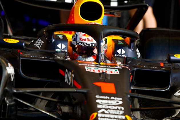 01 VERSTAPPEN Max (nld), Red Bull Racing RB19, action during the Formula 1 Gulf Air Bahrain Grand Prix 2023, 1st round of the 2023 FIA Formula One World Championship, WM, Weltmeisterschaft from March 2 3 to 5, 2023 on the Bahrain International Circuit, in Sakhir, Bahrain - F1 - BAHRAIN GRAND PRIX 2023 DPPI Panoramic  _R3_0357