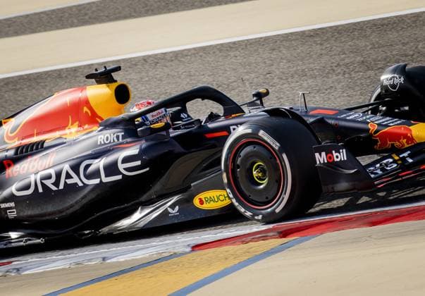 BAHRAIN - Max Verstappen (Red Bull Racing) during the third free practice session at the Bahrain International Circuit in the Sakhir desert area ahead of the Bahrain Grand Prix. ANP SEM VAN DER WAL F1 Grand Prix of Bahrain - Practice 2023 xVIxANPxSportx xxANPxIVx 464134957 originalFilename: 464134957.jpg