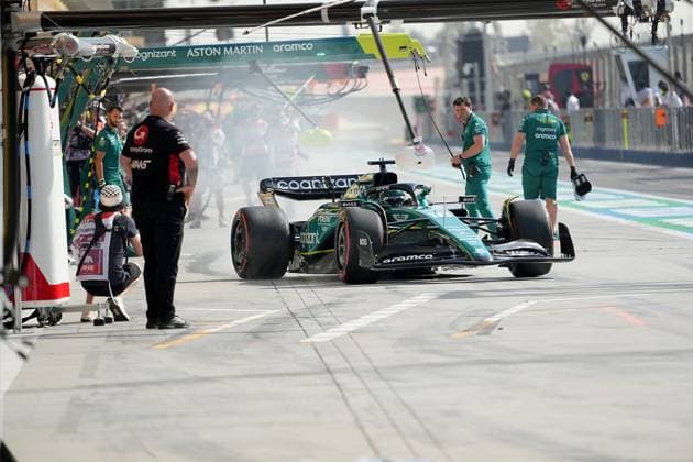 Formula 1 Gulf Air Bahrain Grand Prix 2023 04 03 2023, Bahrain International Circuit, Sakhir, Formula 1 Gulf Air Bahrain Grand Prix 2023 ,in picture Lance Stroll CAN , Aston Martin Aramco Cognizant Formula One Team nordphotoxGmbHx xBratic nph00250