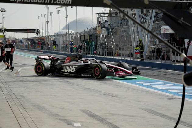 Formula 1 Gulf Air Bahrain Grand Prix 2023 04 03 2023, Bahrain International Circuit, Sakhir, Formula 1 Gulf Air Bahrain Grand Prix 2023 ,in picture Kevin Magnussen DNK , Moneygram Haas F1 Team nordphotoxGmbHx xBratic nph00250