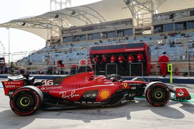 16 Charles Leclerc (MCO, Scuderia Ferrari), F1 Grand Prix of Bahrain at Bahrain International Circuit on March 4, 2023 in Sakhir, Bahrain. (Photo by HOCH ZWEI Italy Photo Press) (Verwendung nur in Deutschland - GERMANY ONLY) *** 16 Charles Leclerc MCO, Scuderia Ferrari , F1 Grand Prix of Bahrain at Bahrain International Circuit on March 4, 2023 in Sakhir, Bahrain Photo by HOCH ZWEI Italy Photo Press Use in Germany GERMANY ONLY 