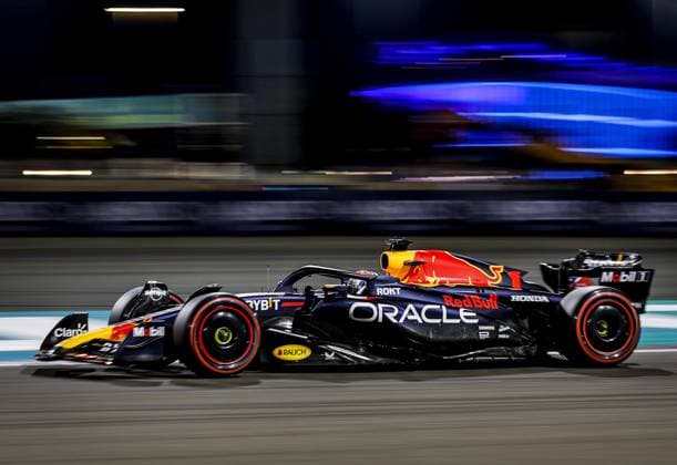 BAHRAIN - Max Verstappen (Red Bull Racing) during qualifying at the Bahrain International Circuit in the Sakhir desert area ahead of the Bahrain Grand Prix. ANP SEM VAN DER WAL F1 Grand Prix of Bahrain - Qualifying 2023 xVIxANPxSportx xxANPxIVx 464144675 originalFilename: 464144675.jpg