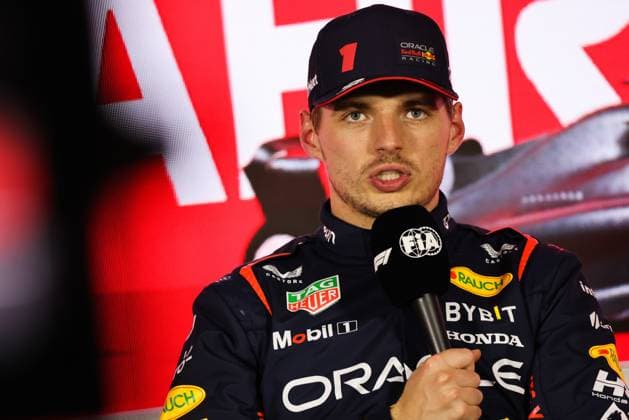 March 4, 2023, Sakhir, Bahrain: Max Verstappen of Red Bull Racing during the press conference, PK, Pressekonferenz after the qualifying of Bahrain Grand Prix of 2023 Formula One World Championship, WM, Weltmeisterschaft at Bahrain International Circuit on March 4, 2023 in Sakhir, Bahrain. Sakhir Bahrain - ZUMAz156 0238476381st Copyright: xBeataxZawrzelx