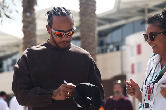 F1 Bahrain Grand Prix Lewis Hamilton of Mercedes ahead of the Formula 1 Bahrain Grand Prix at Sakhir Circuit in Sakhir, Bahrain on March 5, 2023. Sakhir Bahrain  Copyright: xJakubxPorzyckix originalFilename:porzycki-f1bahrai230305_npr0R.jpg