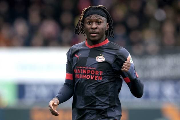 WAALWIJK - Johan Bakayoko of PSV Eindhoven during the Dutch premier league game between RKC Waalwijk and PSV at Mandemakers Stadium on March 5, 2023 in Waalwijk, Netherlands. ANP JEROEN PUTMANS Dutch Eredivisie 2022 2023 xVIxANPxSportx xxANPxIVx 464233064 originalFilename: 464233064.jpg