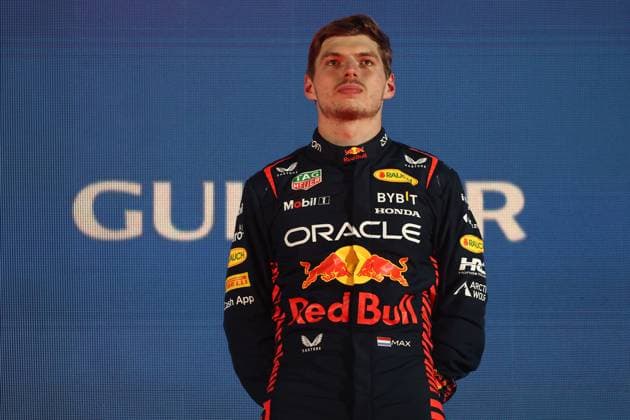 F1 Bahrain Grand Prix Max Verstappen of Red Bull Racing at the podium after Bahrain Grand Prix at Sakhir Circuit in Sakhir, Bahrain on March 5, 2023. Sakhir Bahrain  Copyright: xJakubxPorzyckix originalFilename:porzycki-f1bahrai230305_npOfX.jpg