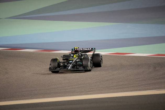 05 03 2023, Bahrain International Circuit, Sakhir, Formula 1 Gulf Air Bahrain Grand Prix 2023 ,in picture Lewis Hamilton GBR , Mercedes AMG Petronas Formula One Team Sakhir Bahrain International Circuit Bahrain  eu-images-506
