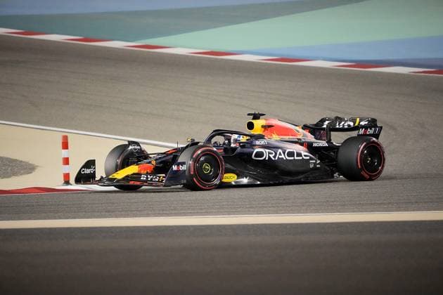 Formula 1 Gulf Air Bahrain Grand Prix 2023 05 03 2023, Bahrain International Circuit, Sakhir, Formula 1 Gulf Air Bahrain Grand Prix 2023 ,in picture Max Verstappen NLD , Oracle Red Bull Racing nordphotoxGmbHx xBratic nph00250