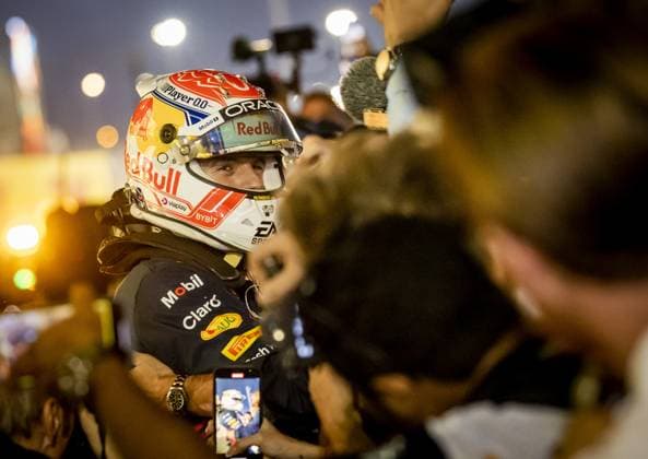 BAHRAIN - Max Verstappen (Red Bull Racing) after winning the Grand Prix of Bahrain. It is the first race of the 2023 Formula 1 season. ANP SEM VAN DER WAL F1 Grand Prix of Bahrain 2023 xVIxANPxSportx xxANPxIVx 464253170 originalFilename: 464253170.jpg