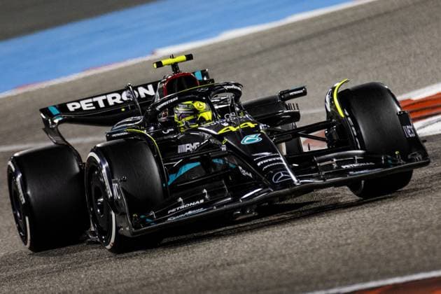 BAHRAIN - Lewis Hamilton (Mercedes) in action during the Bahrain Grand Prix. It is the first race of the 2023 Formula 1 season. ANP SEM VAN DER WAL F1 Grand Prix of Bahrain 2023 xVIxANPxSportx xxANPxIVx 464254004 originalFilename: 464254004.jpg