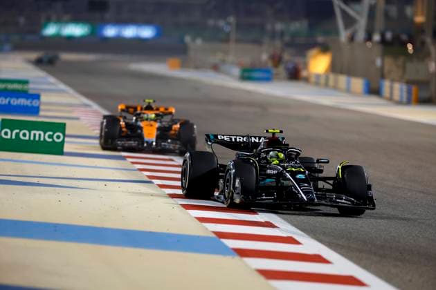 44 Lewis Hamilton GBR, Mercedes AMG Petronas F1 Team , F1 Grand Prix of Bahrain at Bahrain International Circuit on March 5, 2023 in Sakhir, Bahrain Photo by HOCH ZWEI Sakhir Bahrain