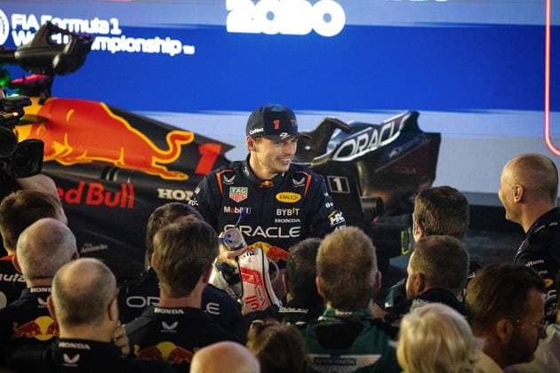 Victory for Max Verstappen NED, Oracle Red Bull Racing 1 BHR, Formula 1, Bahrain International, Bahrain 05 03 23 BHR, Formula 1, Bahrain International Circuit, 05 03 23 Sakhir Copyright: xEibner-Pressefoto ThomasxFuesslex EP_TFR