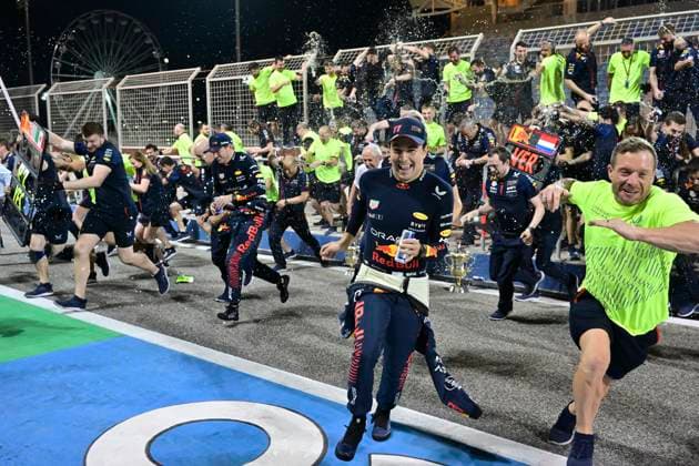 11 Sergio Perez MEX, Oracle Red Bull Racing , 1 Max Verstappen NLD, Oracle Red Bull Racing , F1 Grand Prix of Bahrain at Bahrain International Circuit on March 5, 2023 in Sakhir, Bahrain Photo by HOCH ZWEI Sakhir Bahrain