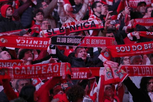 March 7, 2023, Lisbon, Portugal: Benfica s supporters during the UEFA Champions League round of 16, second leg, football match between SL Benfica and Club Brugge at the Luz stadium in Lisbon, Portugal on March 7, 2023. Lisbon Portugal - ZUMAf123 20230307_zap_f123_004 Copyright: xPedroxFiuzax
