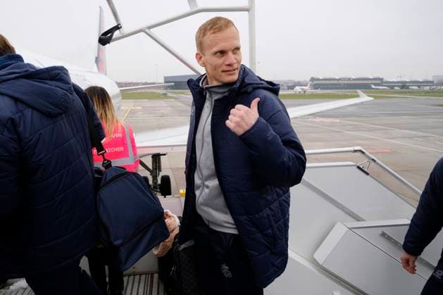 Sport Bilder des Tages BERLIN, GERMANY - MARCH 08 : Geraerts Karel head coach of Union St-Gilloise pictured during the media activities the day before the UEFA Europa League Round of 16, 1st leg match between Union Berlin and Union SG on March 8, 2023 in Berlin, Germany, 8 03 2023 ( Union Berlin v Union SG - UEFA Europa League - media activities PhotoNews Panoramic 