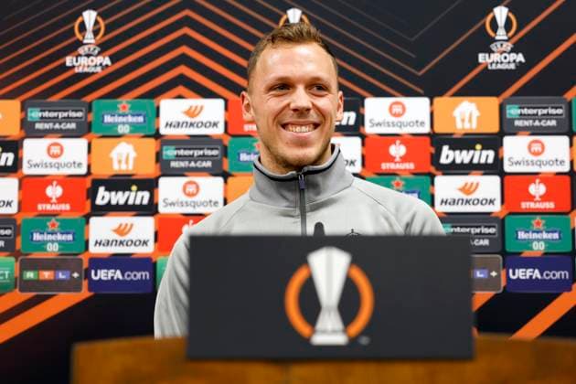 BERLIN, GERMANY - MARCH 08 : Senne Lynen pictured during the media activities the day before the UEFA Europa League Round of 16, 1st leg match between Union Berlin and Union SG on March 8, 2023 in Berlin, Germany, 8 03 2023 ( Union Berlin v Union SG - UEFA Europa League - media activities PhotoNews Panoramic 