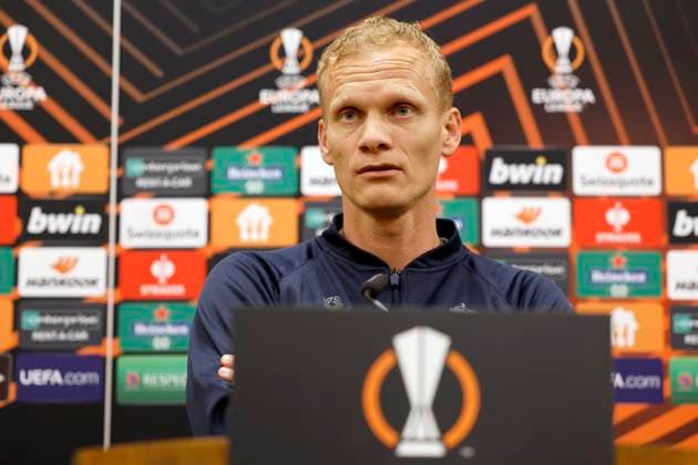 BERLIN, GERMANY - MARCH 08 : Geraerts Karel pictured during the media activities the day before the UEFA Europa League Round of 16, 1st leg match between Union Berlin and Union SG on March 8, 2023 in Berlin, Germany, 8 03 2023 ( Union Berlin v Union SG - UEFA Europa League - media activities PhotoNews Panoramic 