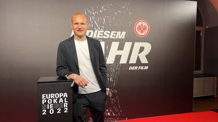 Sebastian Rode in the cinema at the film premiere Frankfurt 08 03 2023 film premiere This year by Eintracht Frankfurt