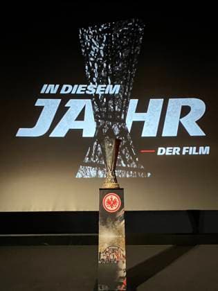 Europa League Cup in the cinema at the film premiere Frankfurt 08 03 2023 film premiere This year by Eintracht Frankfurt