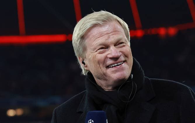Chairman of the Board Oliver Kahn FCB is in a good mood, portrait, portrait, football UEFA Champions League FC Bayern Muenchen Paris Saint Germain Allianz Arena 08 03 2023 PHOTO Mladen Lackovic LakoPress