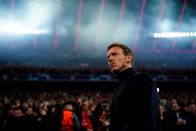 FC Bayern Munchen v Paris Saint-Germain: Round of 16 Second Leg - UEFA Champions League Julian Nagelsmann head coach of FC Bayern Muenchen during the UEFA Champions League round of 16 leg two match between FC Bayern Munchen and Paris Saint-Germain at Allianz Arena on March 08, 2023 in Munich, Germany. Muchen Bavaria Germany  Copyright: xDaniloxDixGiovannix originalFilename:digiovanni-fcbayern230308_nprAO.jpg