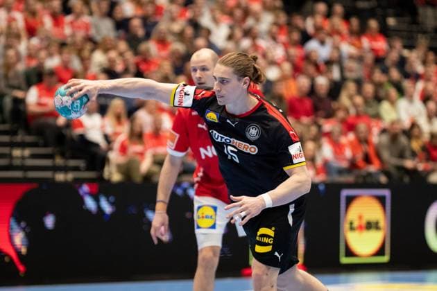 Denmark v Germany, EHF Euro Cup handball, Aalborg, Denmark Aalborg, Denmark. 09th, March 2023. Juri Knorr (15) of Germany seen during the EHF Euro Cup handball match between Denmark and Germany at Gigantium in Aalborg. Aalborg Denmark  Copyright: xGonzalesxPhoto BalazsxPopalx