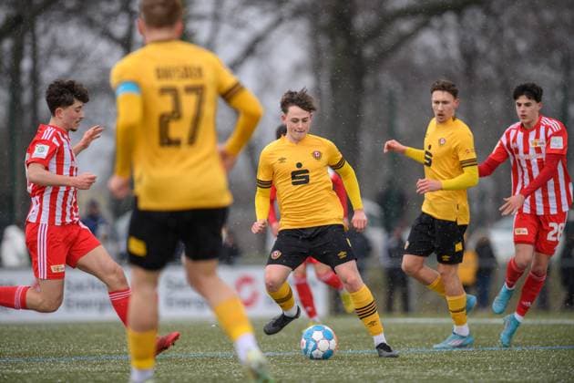 Dresden Emil Zeil SG Dynamo Dresden U19 1 FC Union Berlin soccer season 2022 2023 Sportpark Ostra Dresden 11 March 2023