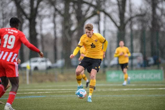 Dresden Lucas Ehrlich U19 SG Dynamo Dresden U19 1 FC Union Berlin soccer season 2022 2023 Sportpark Ostra Dresden 11 March 2023
