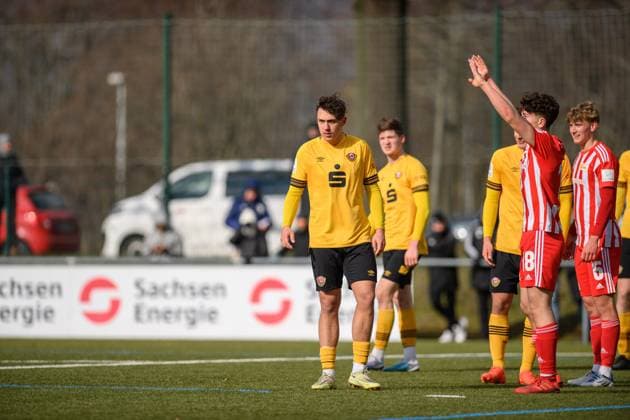 Dresden Corvin Kosak SG Dynamo Dresden U19 1 FC Union Berlin soccer season 2022 2023 Sportpark Ostra Dresden 11 March 2023
